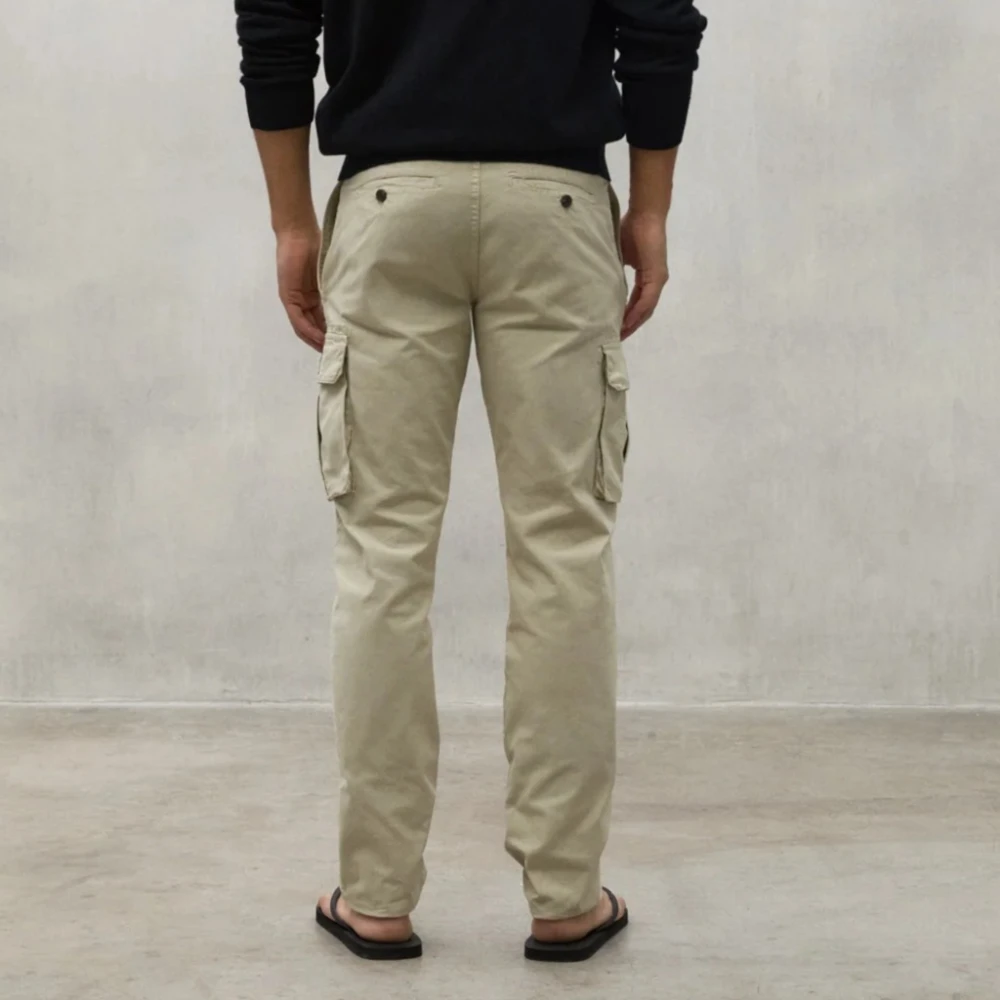 Ecoalf Cargo Ethical Trousers Beige Heren