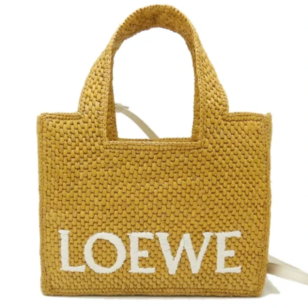 Loewe Pre-owned Fabric totes Yellow Dames