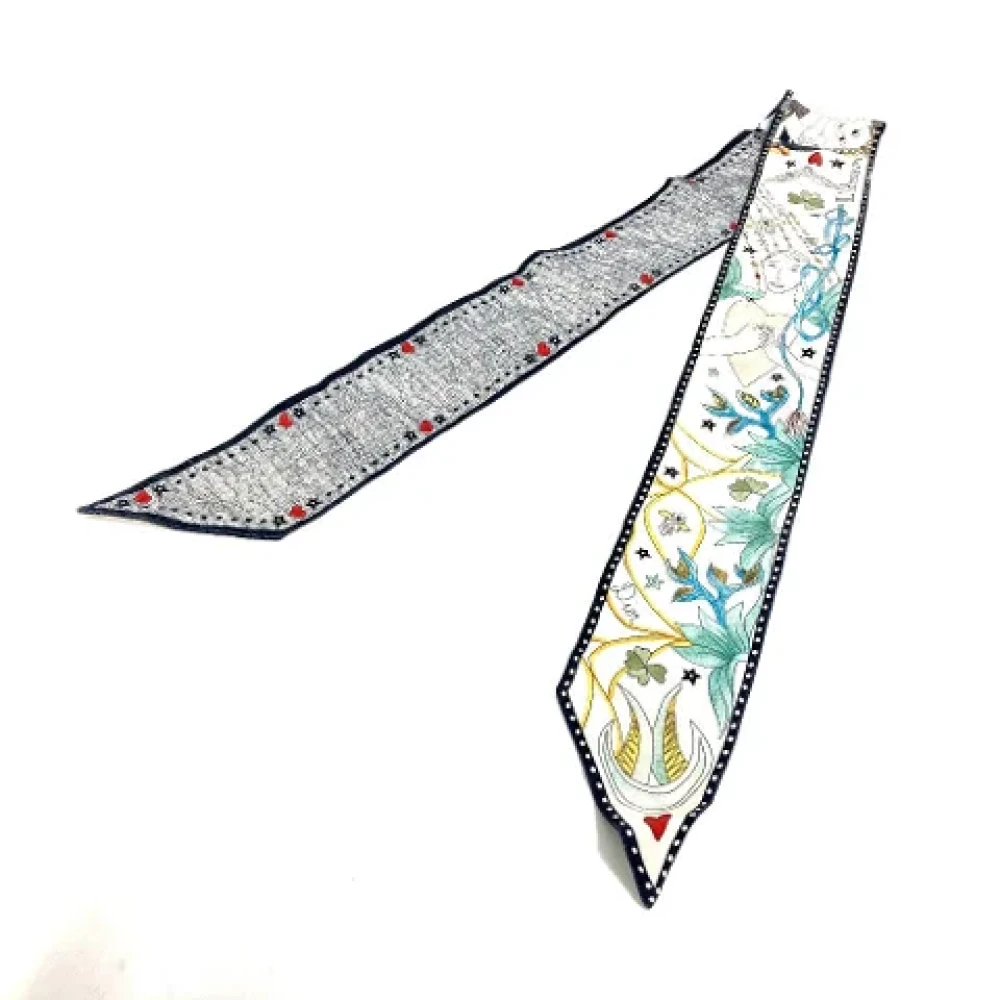 Dior Vintage Pre-owned Silk scarves Multicolor Dames
