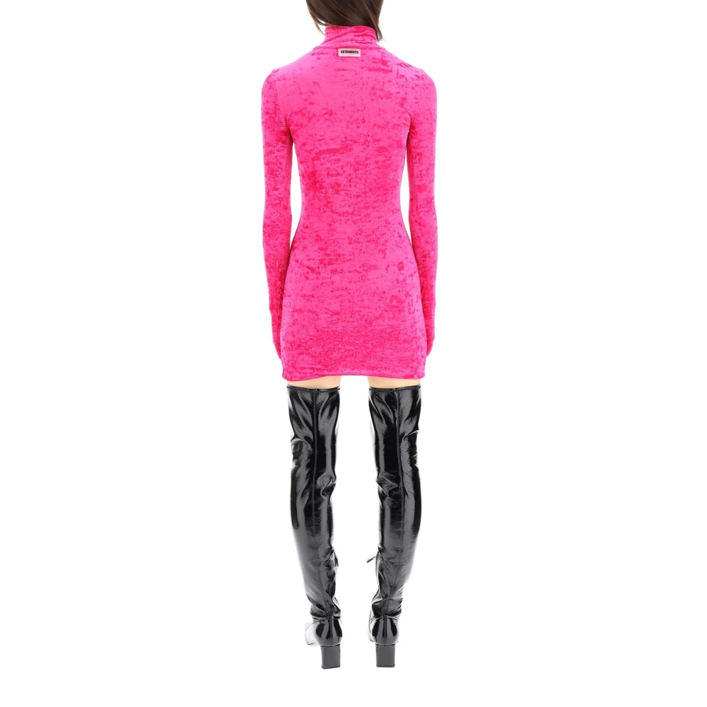Vetements Mini jurk Fuchsia Chenille Pink Dames