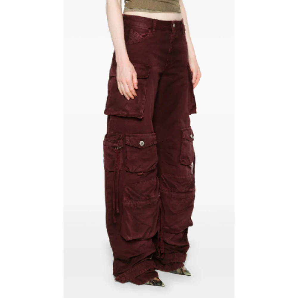 The Attico Cargo Broek Rood Bourgondië Red Dames
