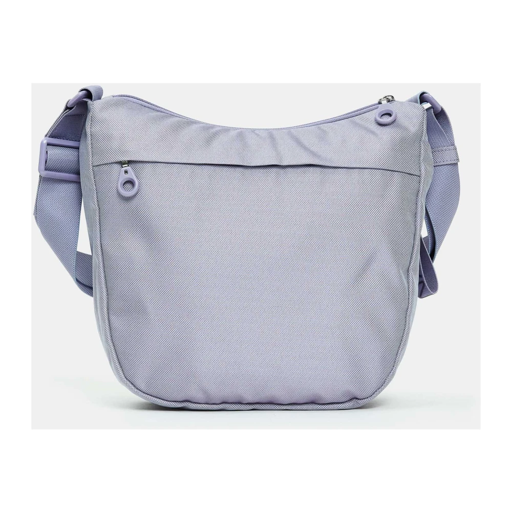 Mandarina Duck Stijlvolle Crossbody Tas met Ritsvak Purple Dames