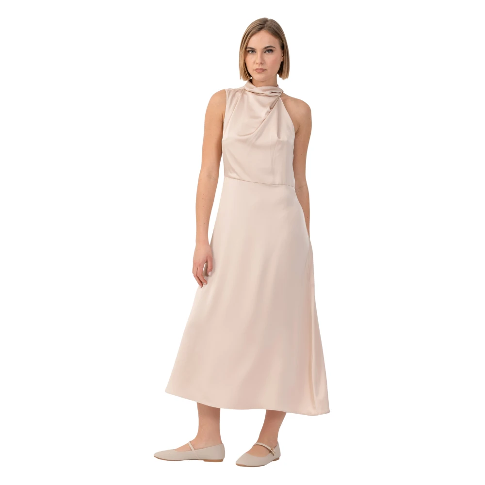 Kocca Donna Beige - Elegante Abito Da Sera Lungo - Dresses - L