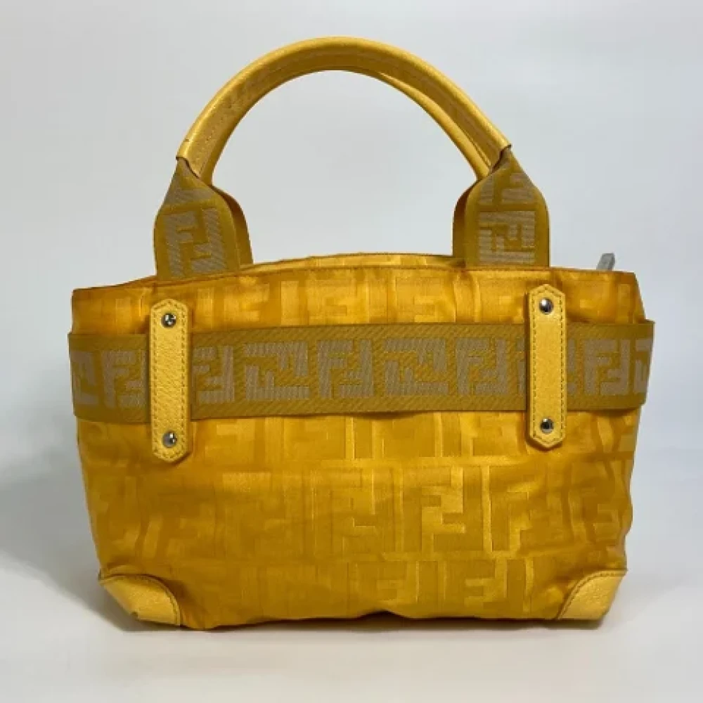 Fendi Vintage Pre-owned Fabric fendi-bags Yellow Dames