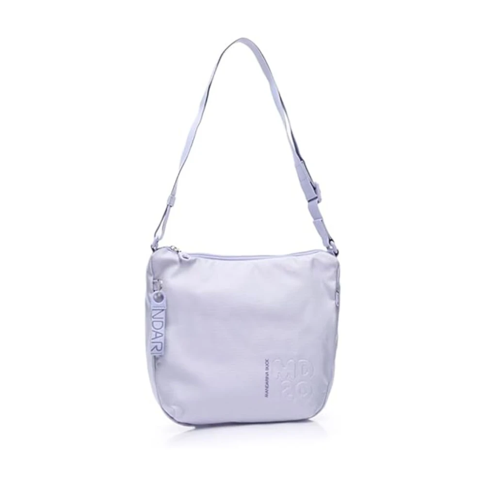 Mandarina Duck Stijlvolle Crossbody Tas met Ritsvak Purple Dames