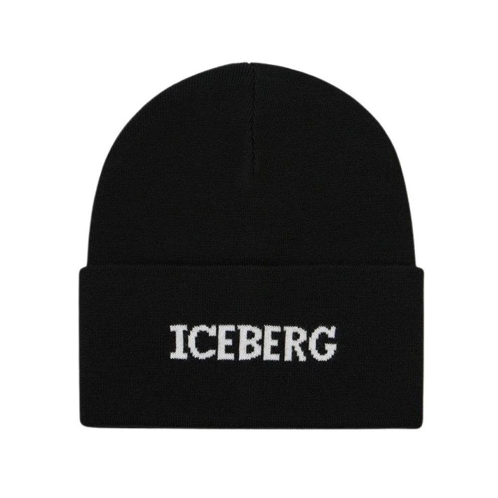 Iceberg Gebreide muts Black Heren