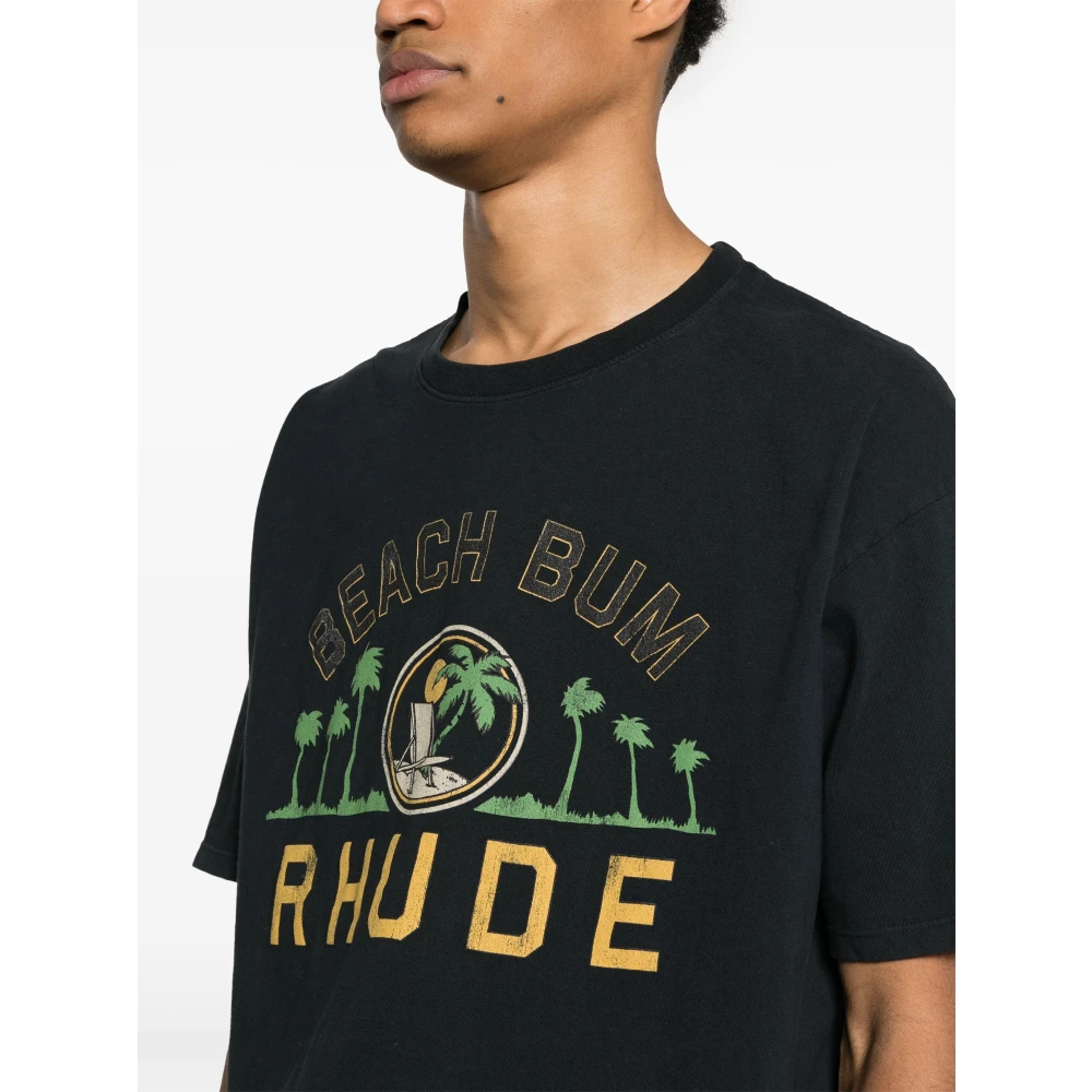 Rhude T-Shirts Black Heren