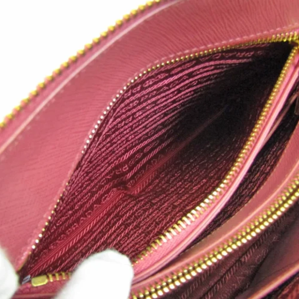 Prada Vintage Pre-owned Leather shoulder-bags Pink Dames
