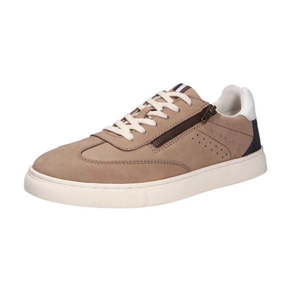 Bugatti Heren Vetersneaker van Nubuck Leer Heren Schoenen Beige