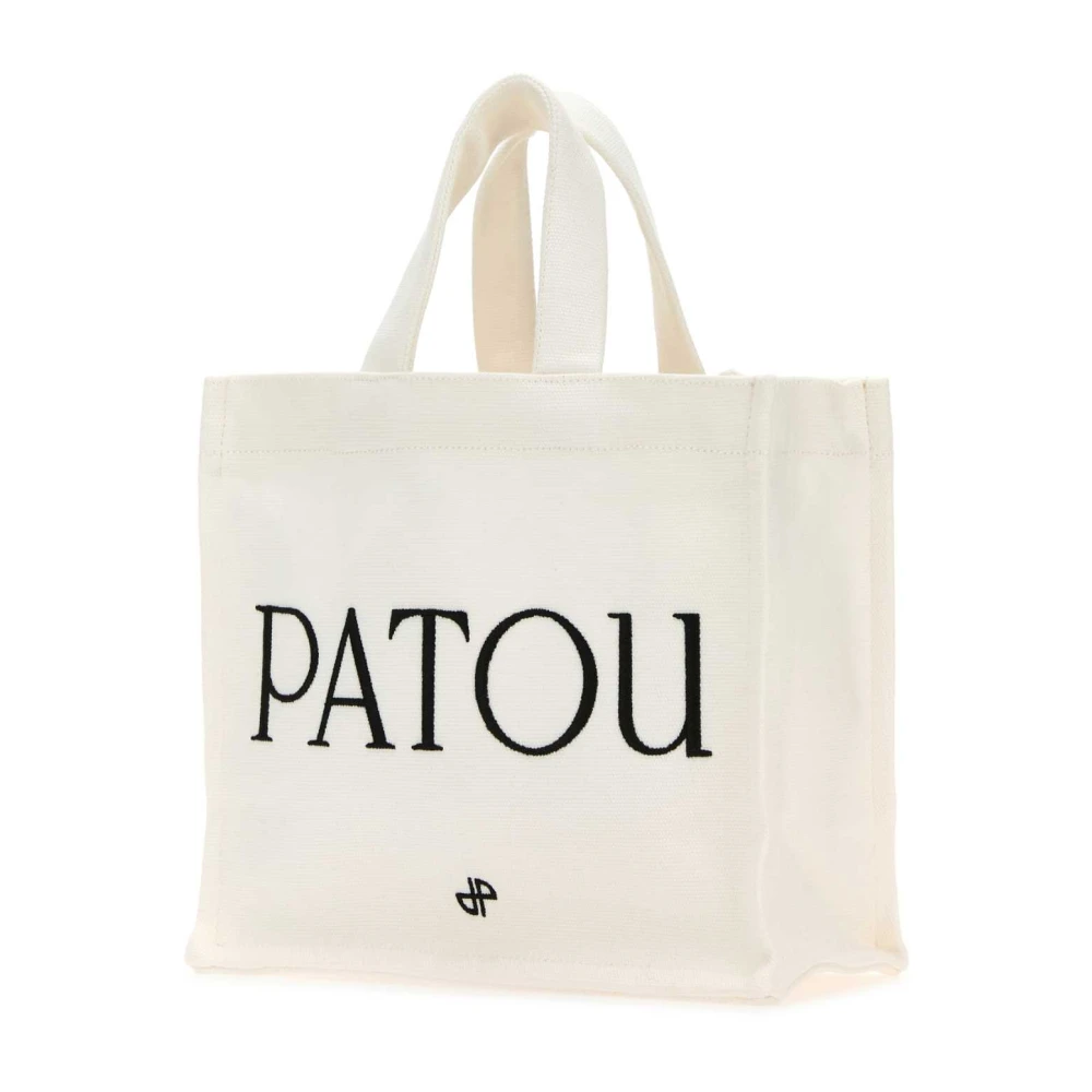 Patou Canvas Tote Shopper White Dames
