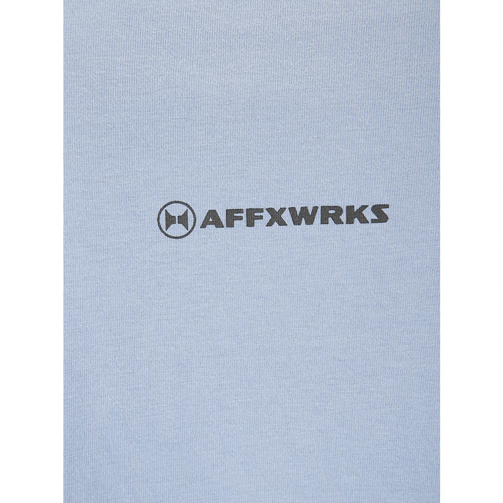 Affxwrks Micro Logo Longsleeve T-shirt Blue Heren