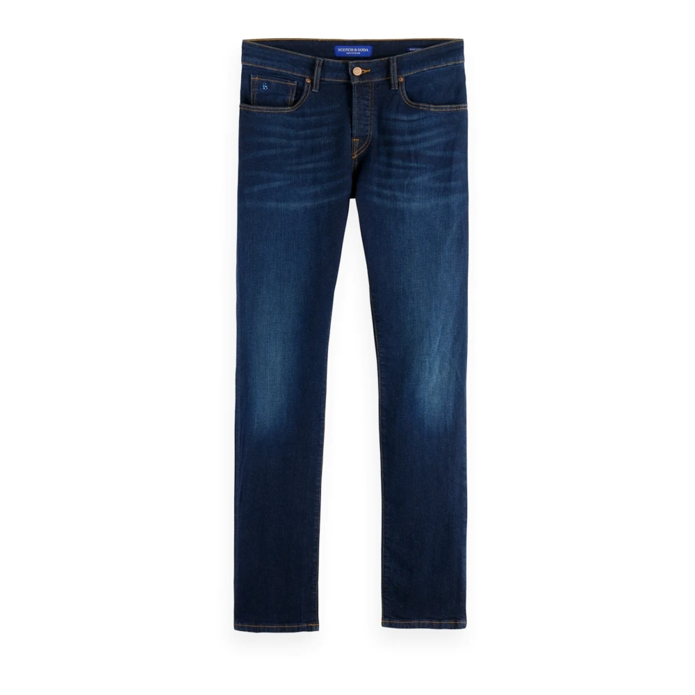 Scotch & Soda Donkere Denim Straight-Cut Jeans Blue Heren