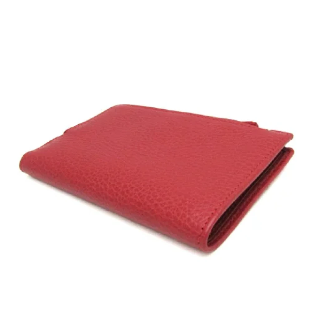 Gucci Vintage Pre-owned Leather wallets Red Dames