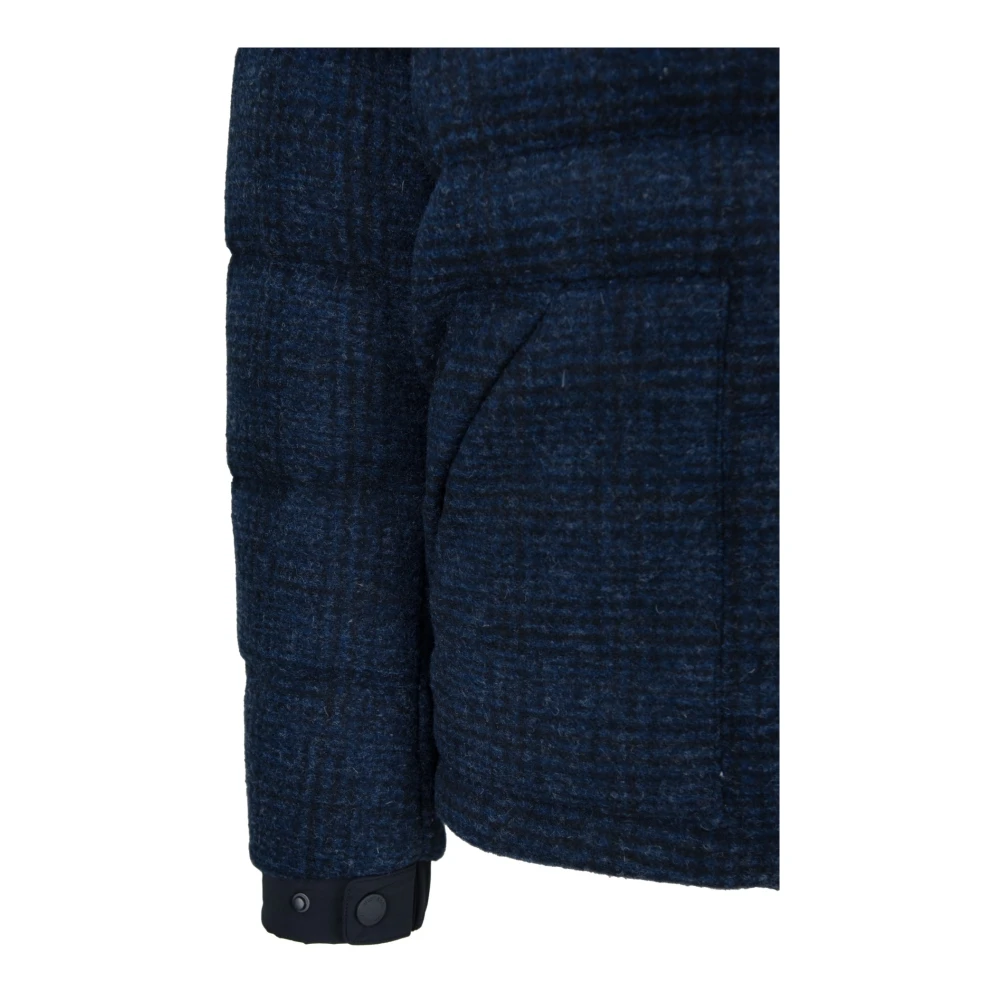 Afterlabel Heren gewatteerde jas met capuchon Blue Heren