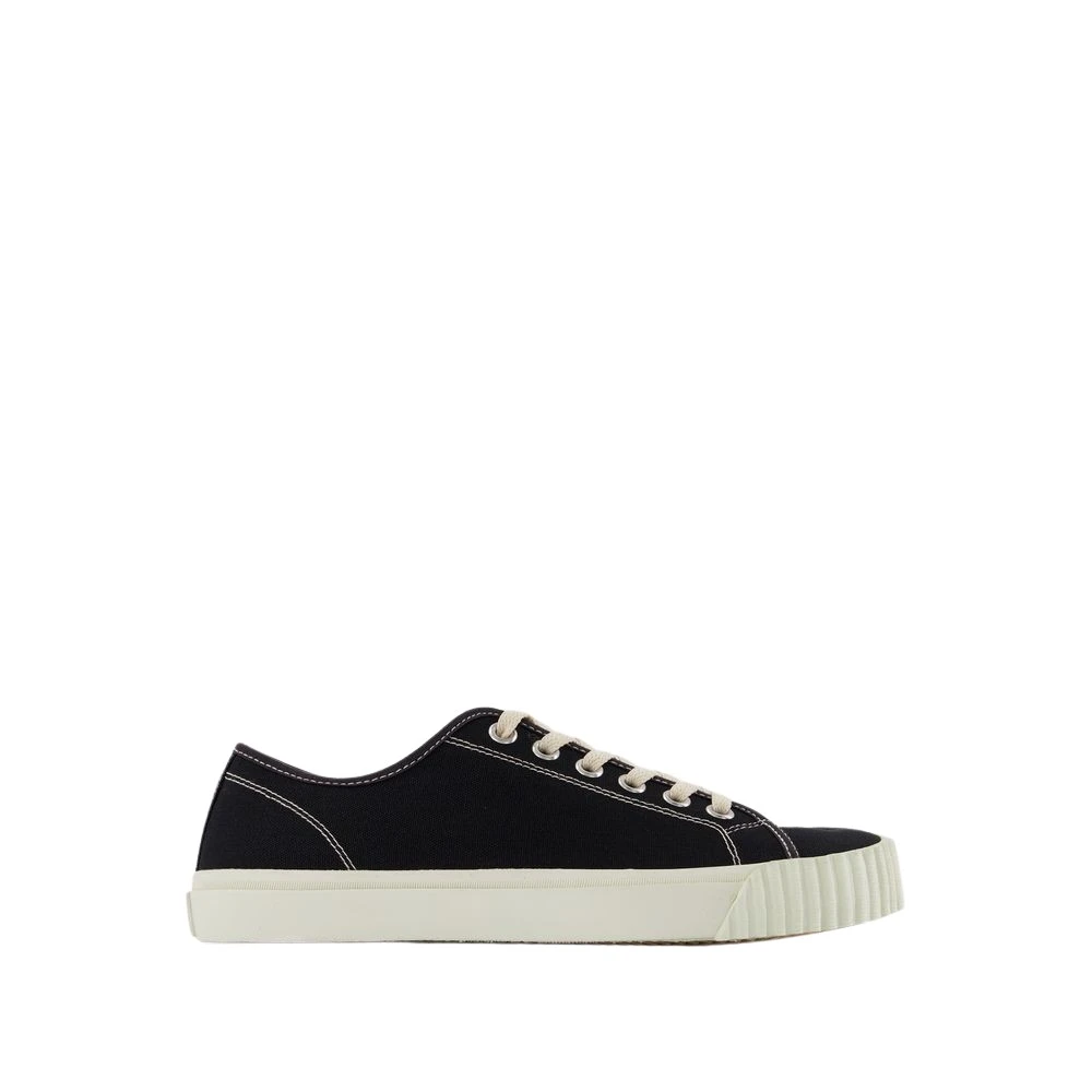 Maison Margiela Svarta Canvas Tabi Sneakers Black, Herr