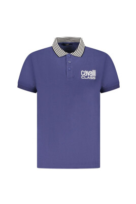 polo-homme-en-coton-bleu