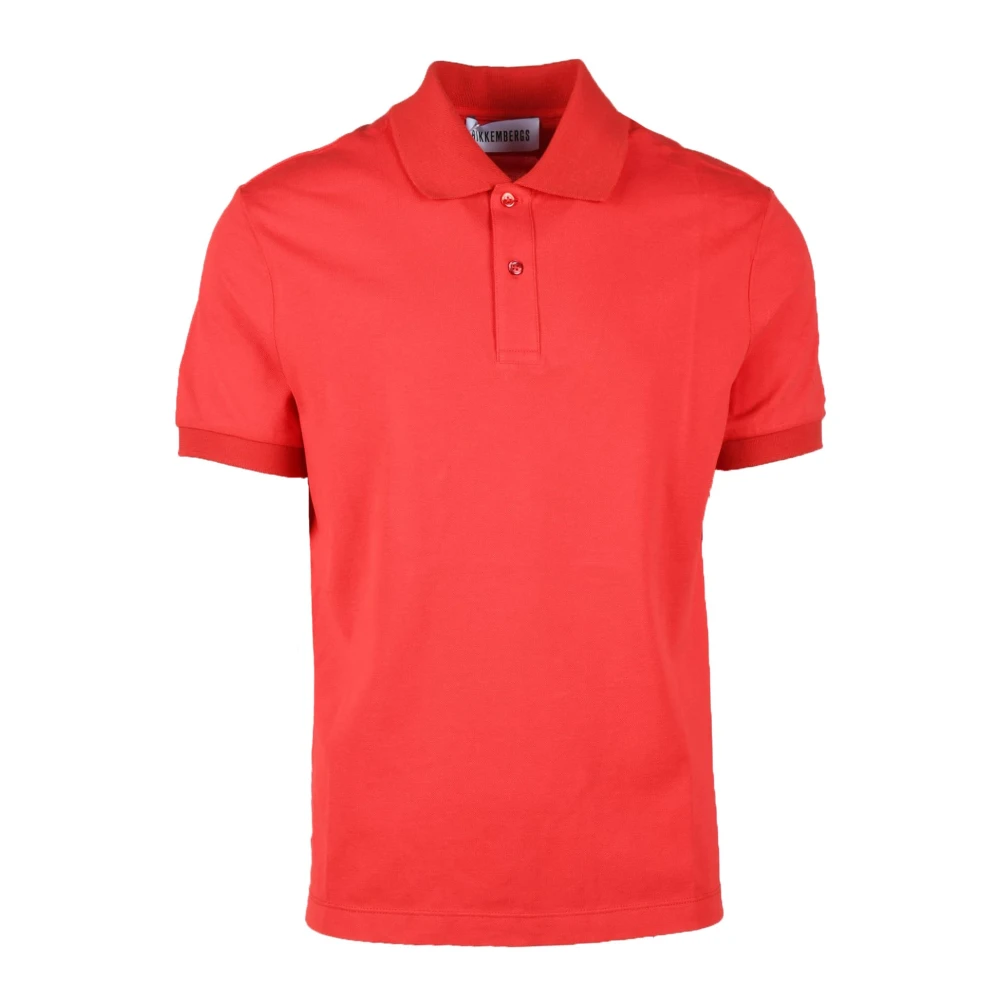 Bikkembergs Katoen Elastaan T-shirt Red Heren