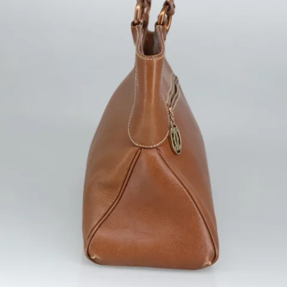 Cartier Vintage Pre-owned Leather handbags Brown Dames