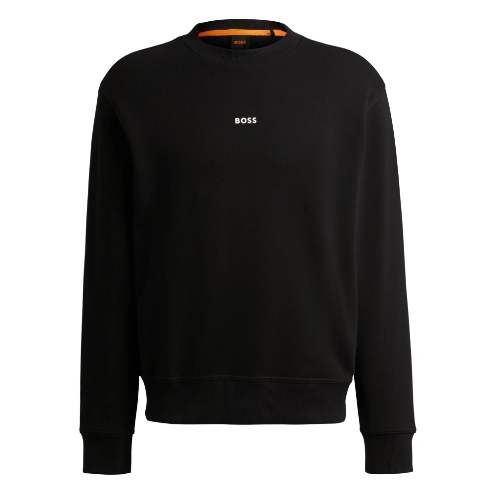 Hugo Men's Black Crewneck Sweatshirt With Logo Detail - Sweatshirts - 2XL - Sweatshirts & Hoodies