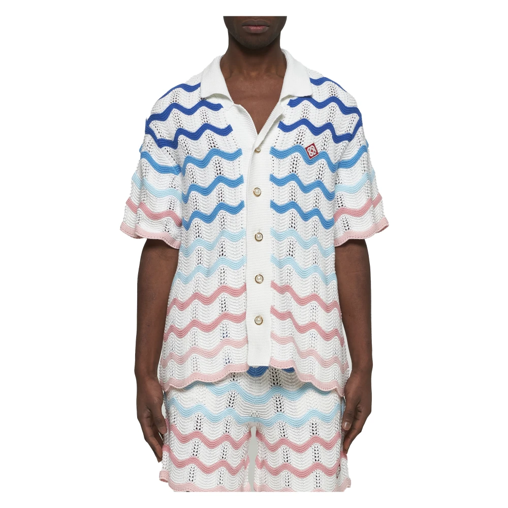 Casablanca Rode Stijlvolle Overhemden Multicolor Heren