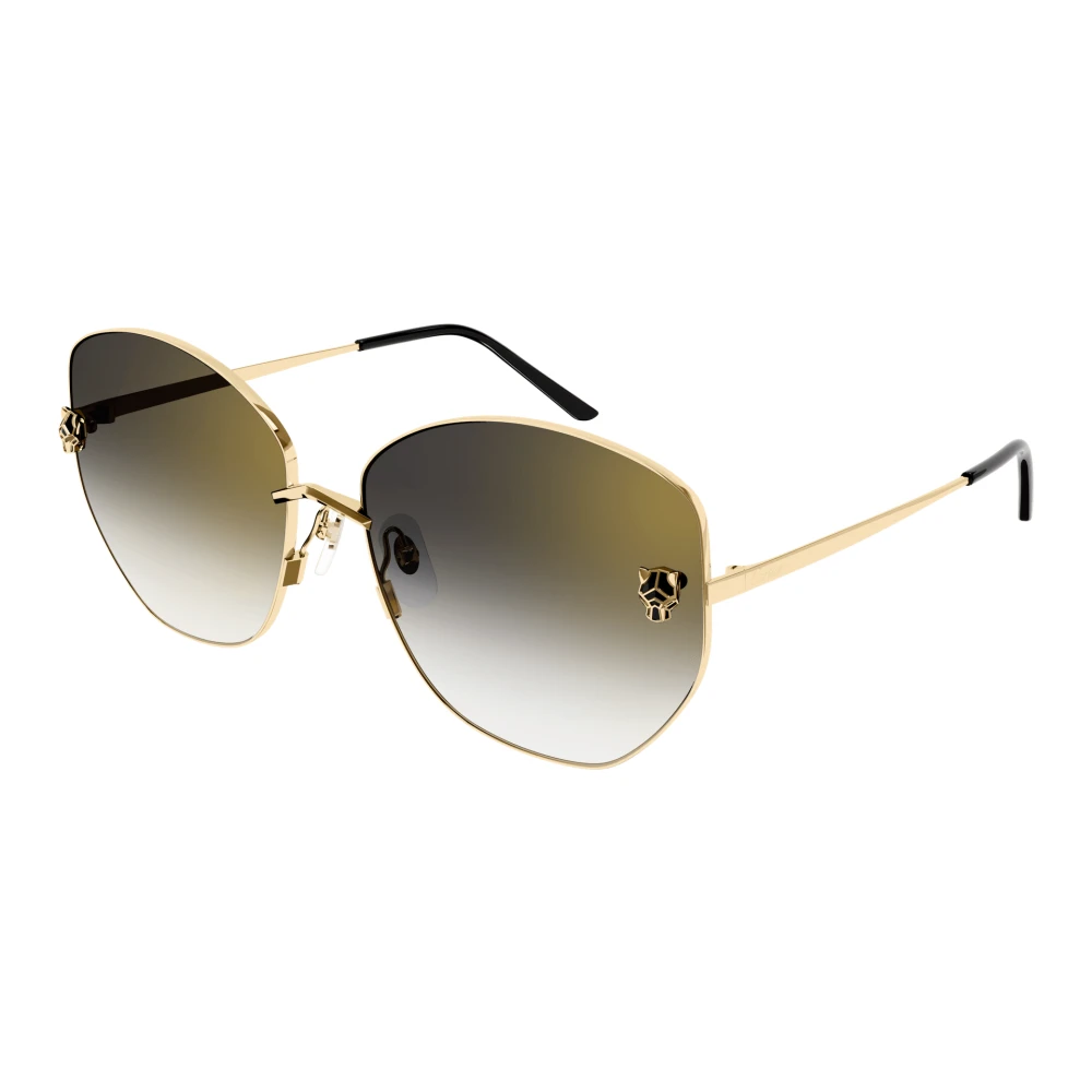 Cartier Women's Yellow Sunglasses, 62 Mm, Panthère Sunglasses