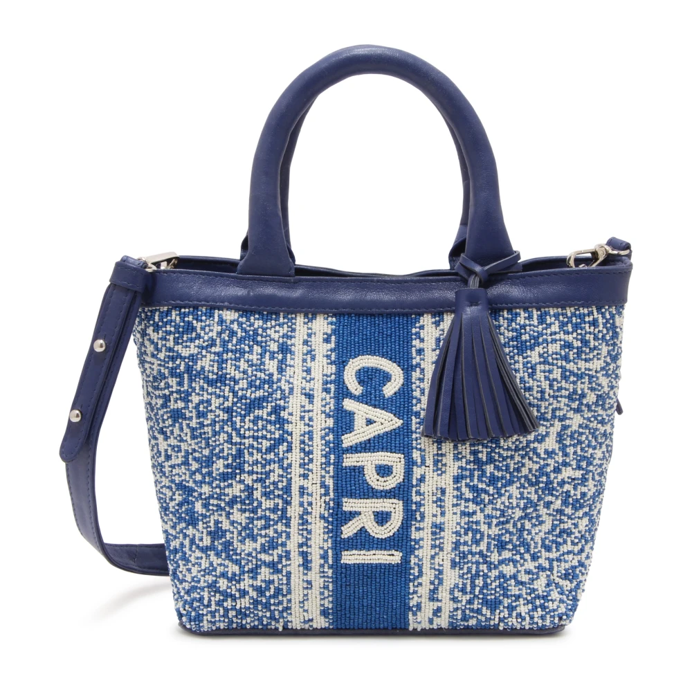 De Siena Vrouw Blauw Tassen Dames, One Size, 3003 Capri Beads