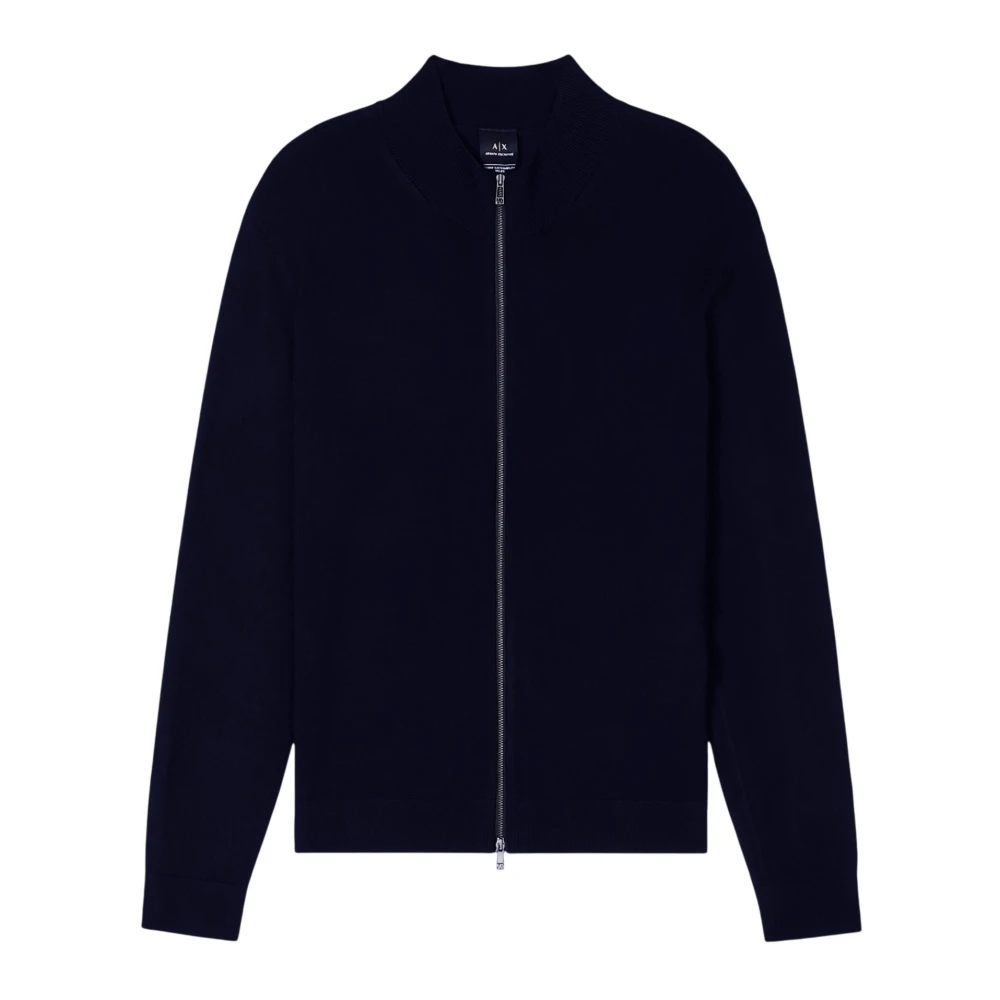 Armani Exchange Men's Blue Zip-Throughs, 2XL, Jumpers Blu
