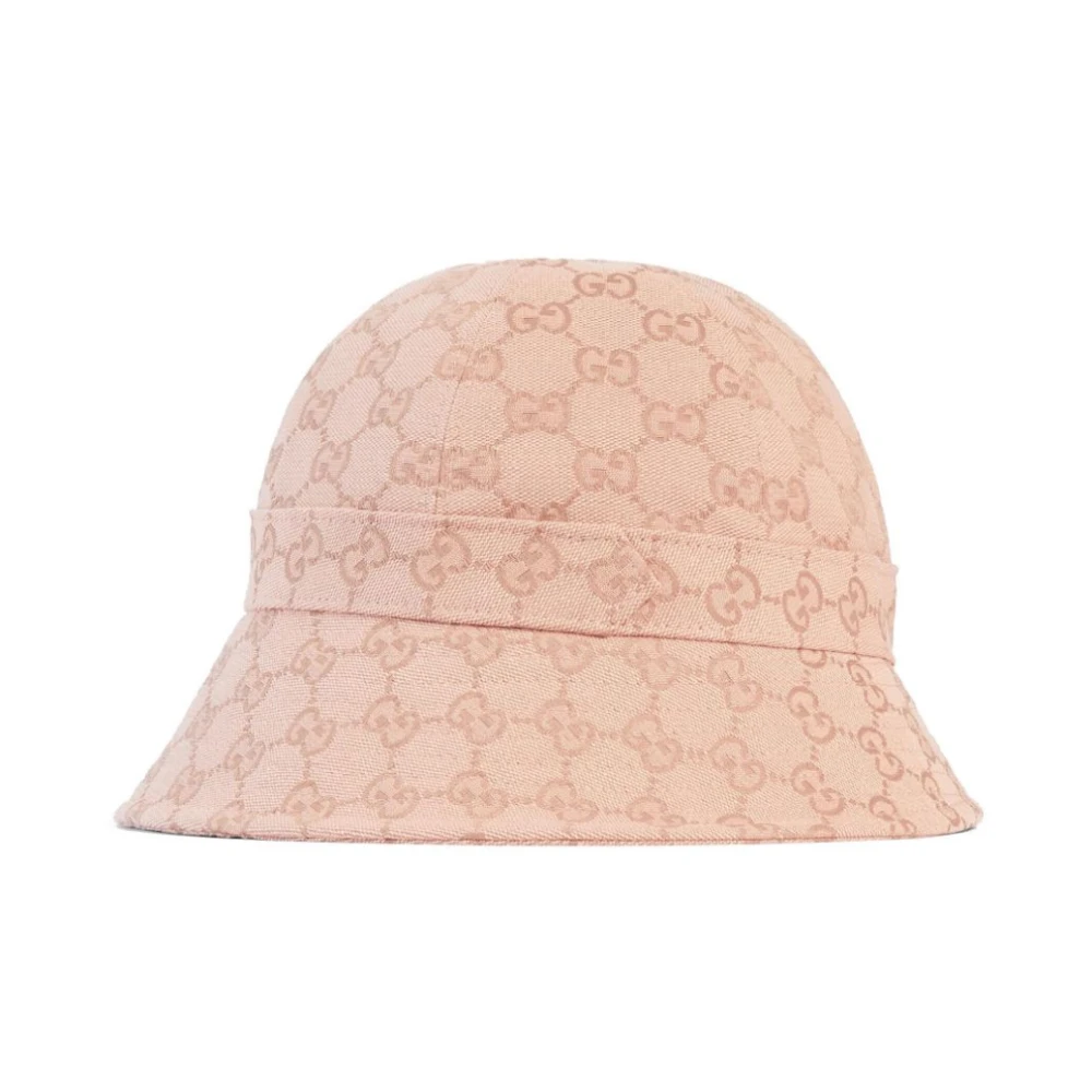 Gucci Roze GG-Canvas Bucket Hat Pink Dames