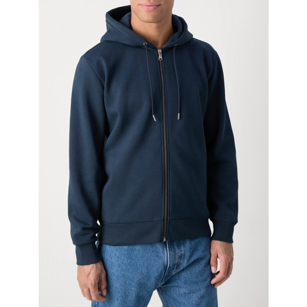 Colmar Blauwe Zip Hoodie Sweater Blue Heren