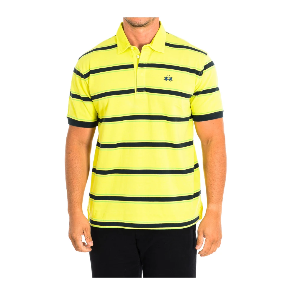 La Martina Men's Yellow Polo Shirts, M, Short Sleeve Polo Shirt