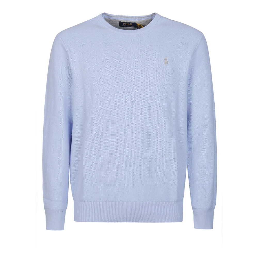 Ralph Lauren Comfortabele Gebreide Pullover Sweater Blue Heren