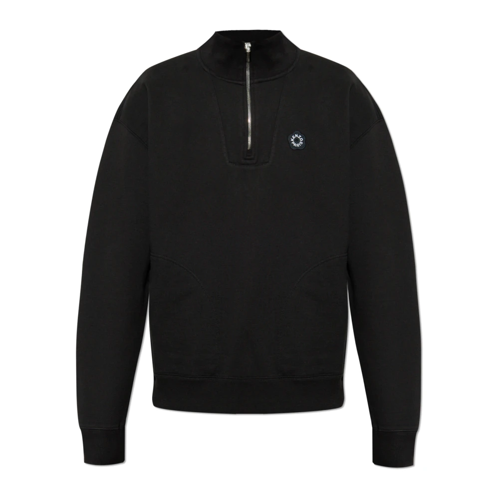 Kenzo Sweatshirt met logopatch Black Heren