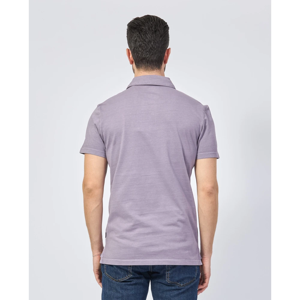 Ecoalf Biologisch Katoenen Poloshirt Purple Heren