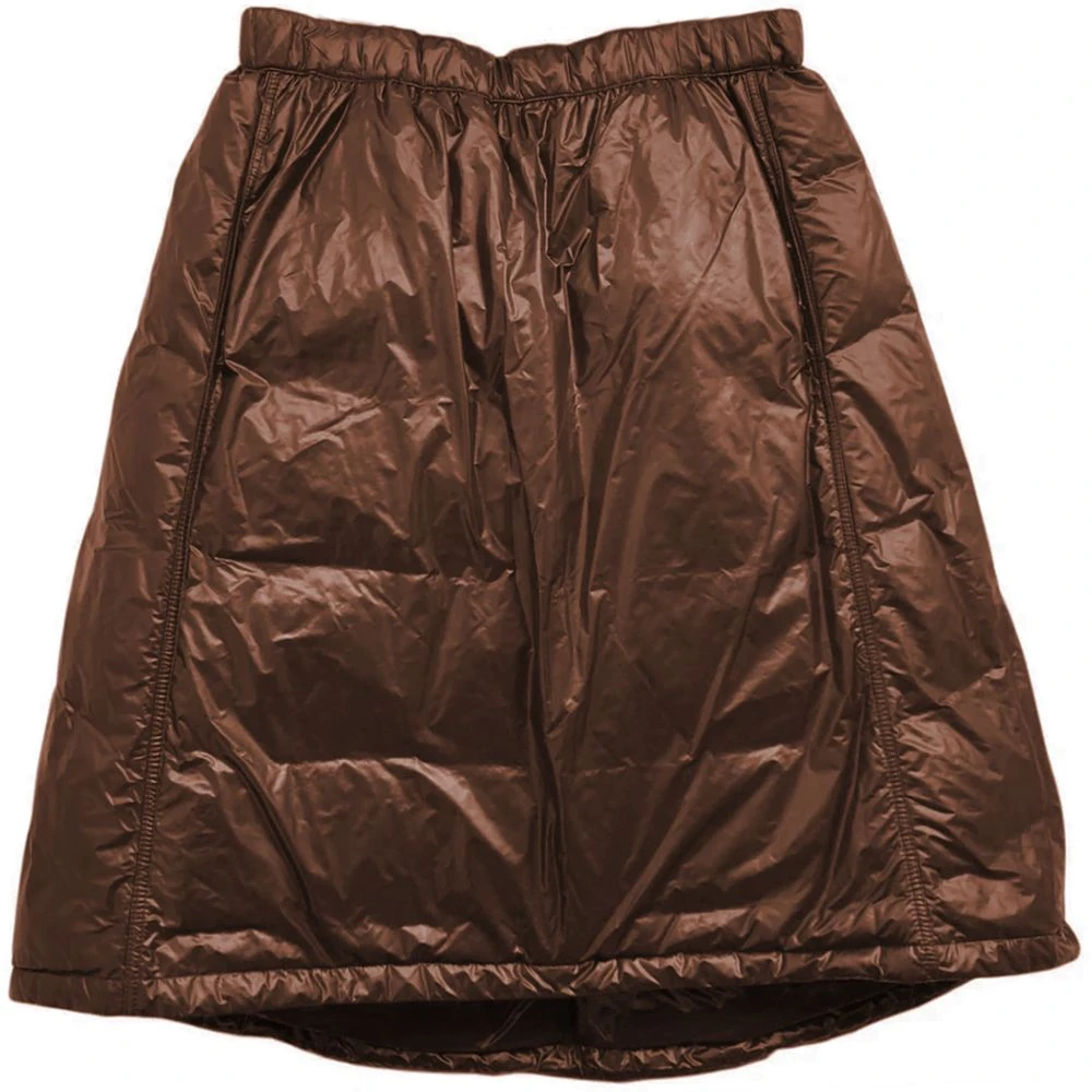 Jil Sander Nylon Puffer Rok met Dons Brown Dames