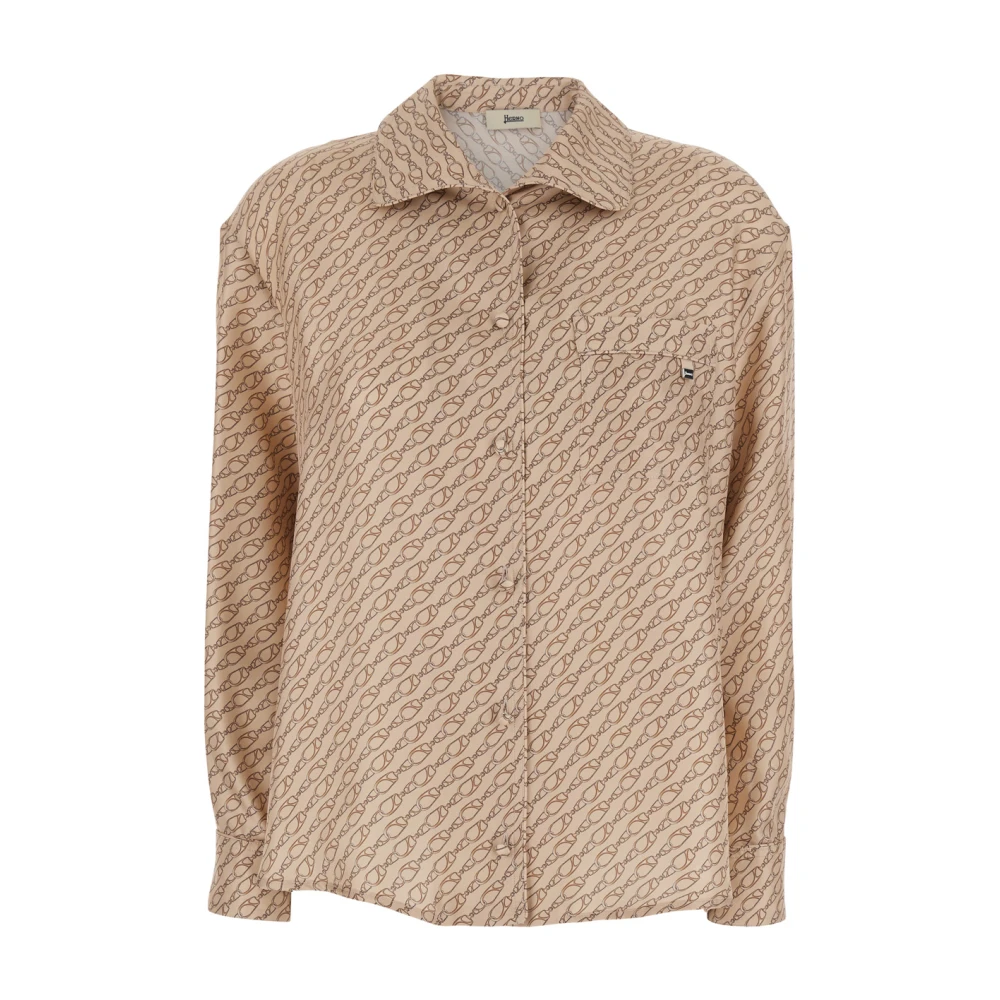Herno Damen Beige Blusen & Hemden, Mgröße:
