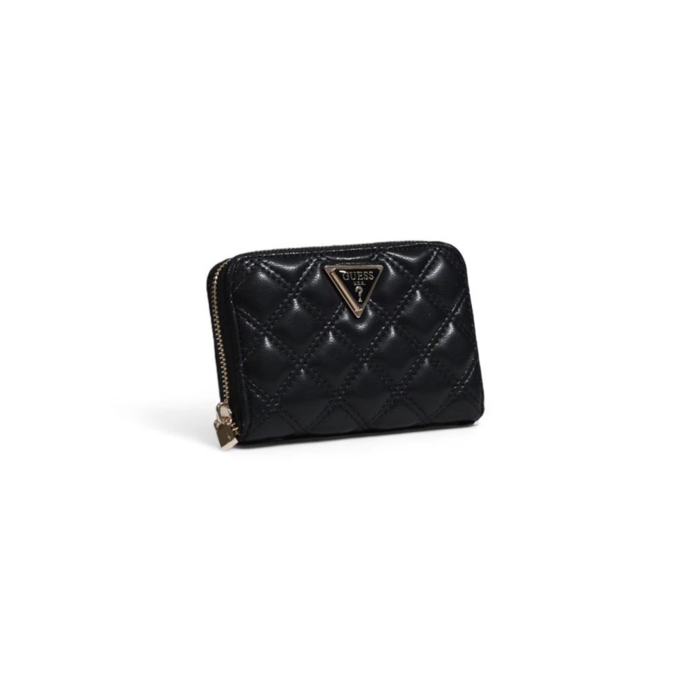 Guess Middelgrote ritsportemonnee Herfst Winter Collectie Black Dames