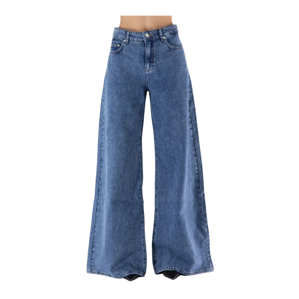 Moschino Wide Jeans Blue Dames