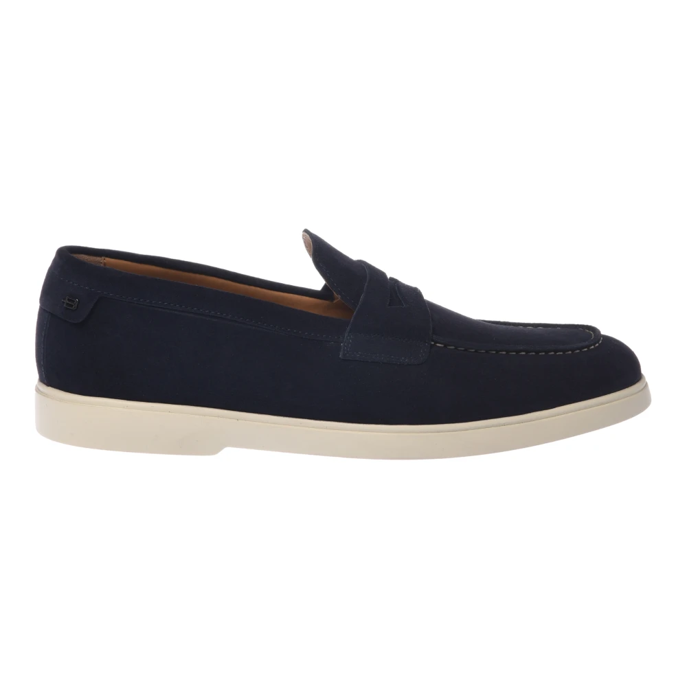 Baldinini Men's Blue Suede Loafer - Loafers - 7 Uk - Shoes