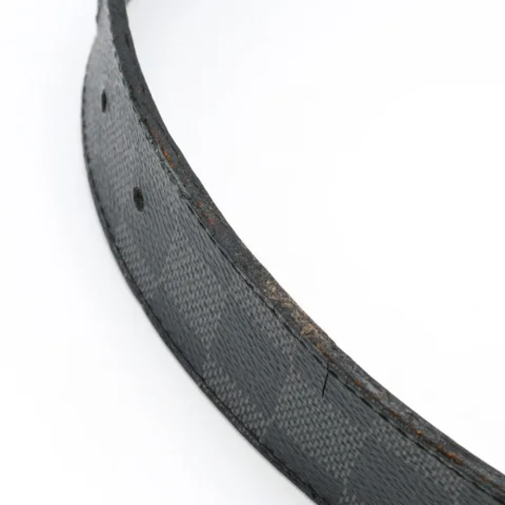 Louis Vuitton Vintage Pre-owned Canvas belts Black Heren