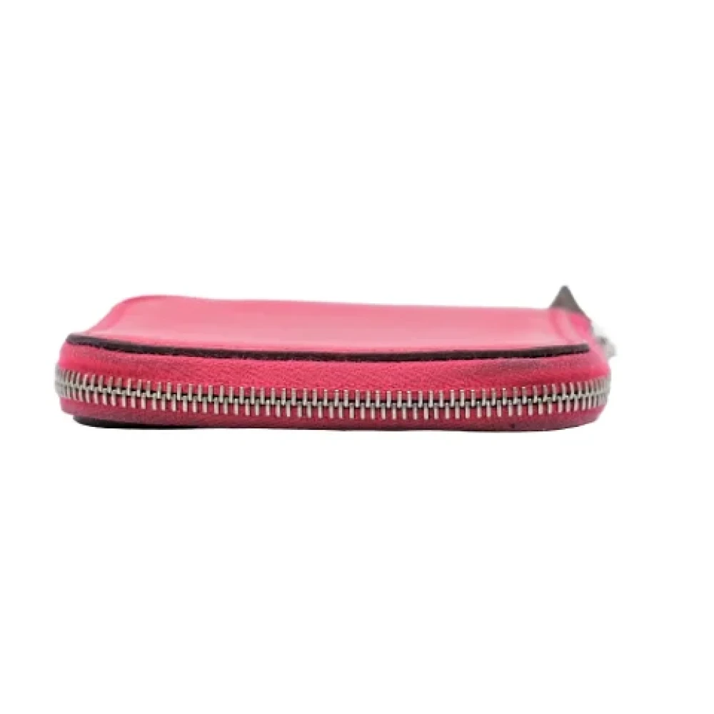 Hermès Vintage Pre-owned Canvas wallets Red Dames