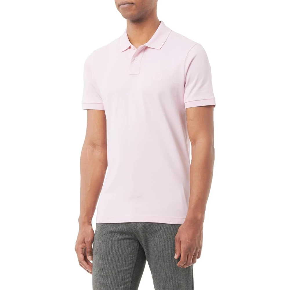 Boss Polo Shirt voor Mannen Pink Heren