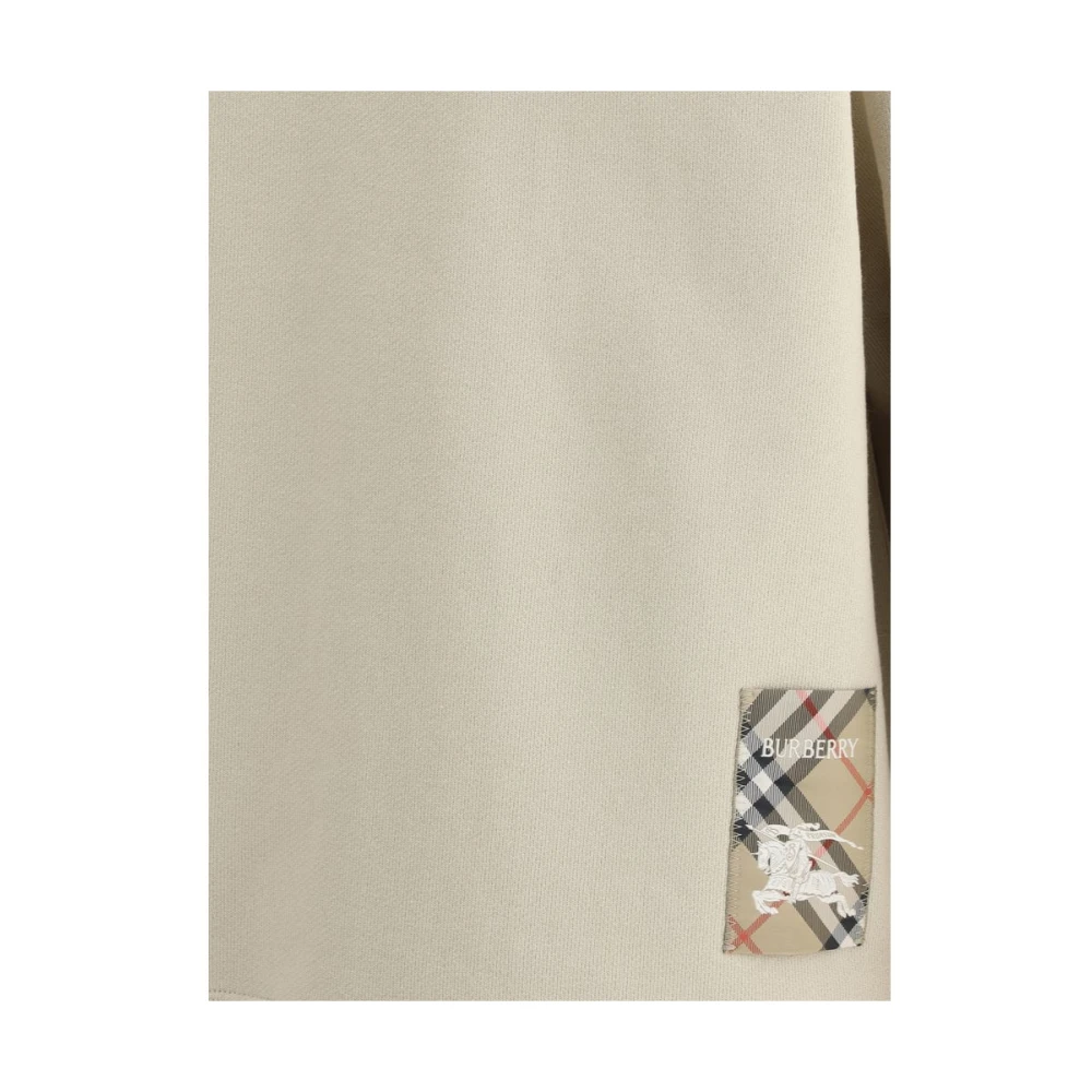 Burberry Logo Sweatshirt met Equestrian Knight Touch Beige Heren
