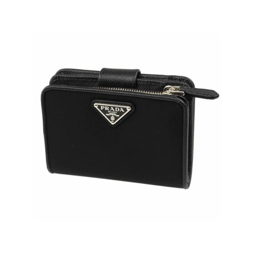 Prada Women's Black Nylon Wallet - Wallets & Cardholders - One Size- Accessories