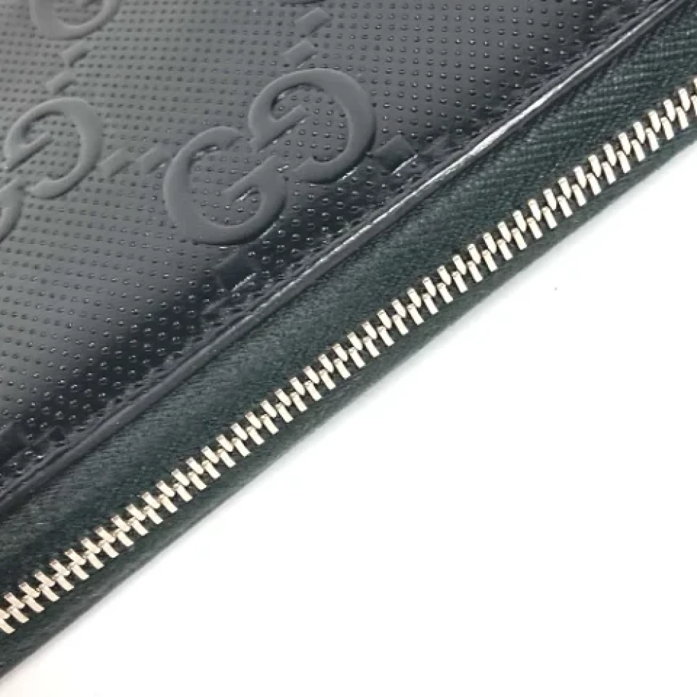 Gucci Vintage Pre-owned Leather wallets Black Heren