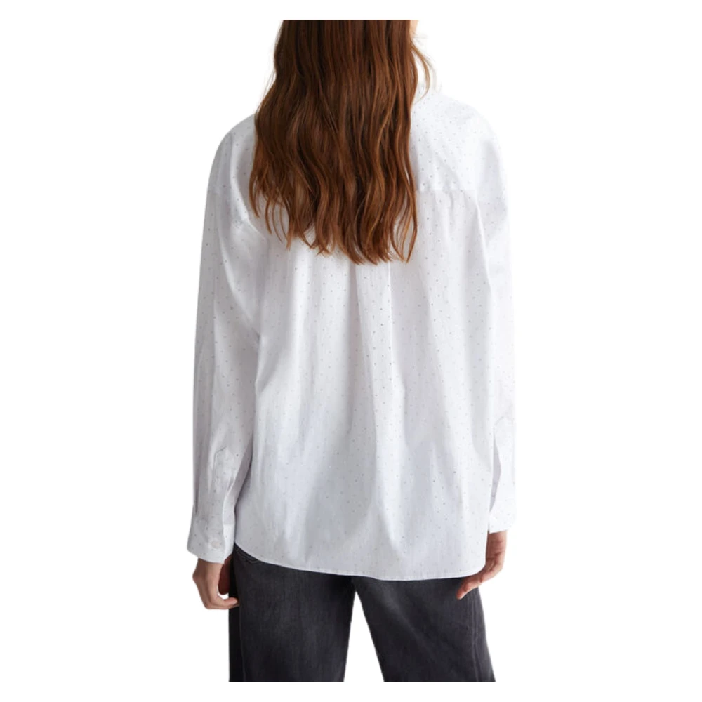 Liu Jo Witte Overhemd Popeline Stijl White Dames