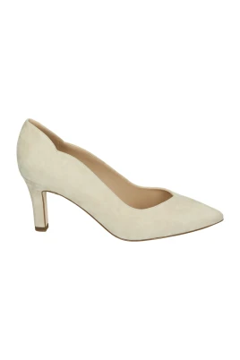Beige Mockapumps med G Bredd