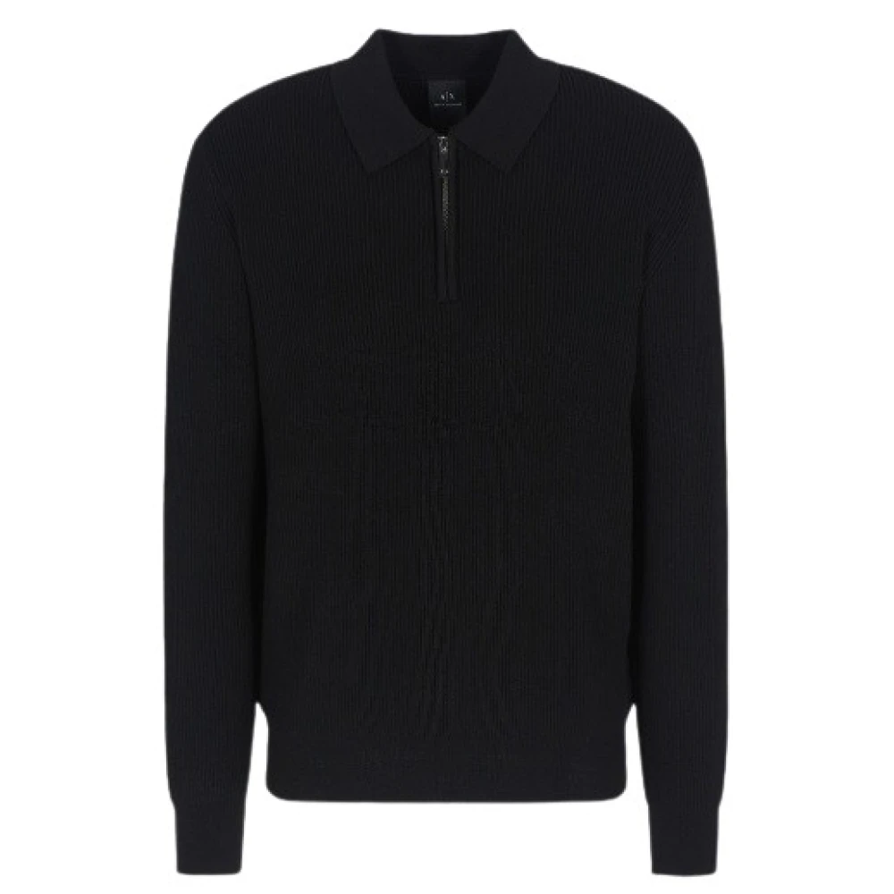 Armani Exchange Zwarte Sweaters voor Mannen Black Heren