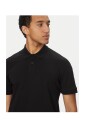 polo-noir-a-manches-courtes