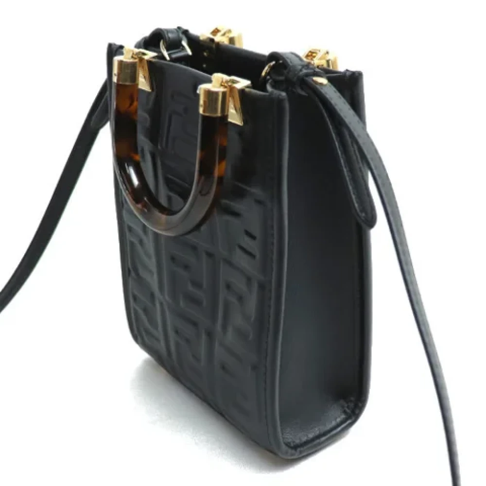 Fendi Vintage Pre-owned Leather fendi-bags Black Dames