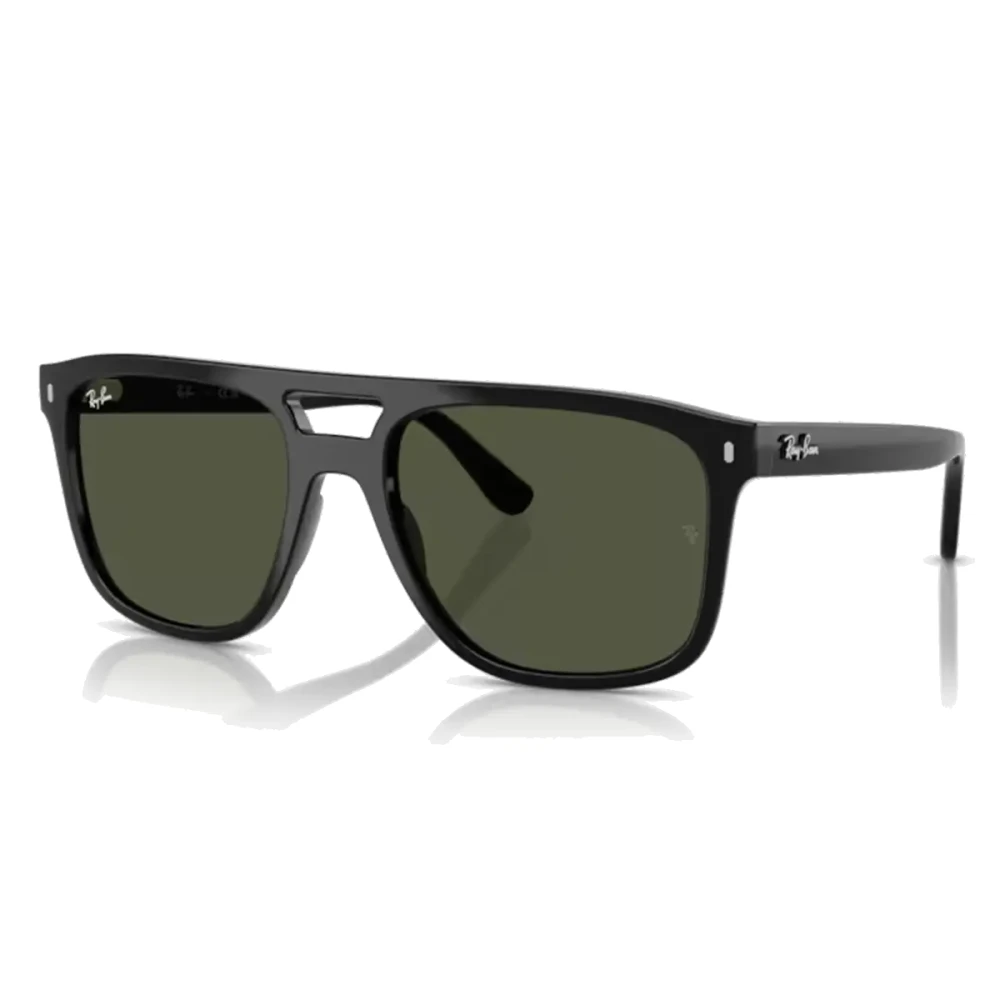 Ray - Ban Unisex Green G15 Ray - Ban Rb2213 901/31 Sunglasses Acetate Black Squared Normal - Image 3